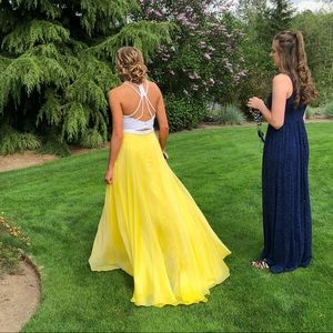 Yellow Rachel Allan Prom Dress